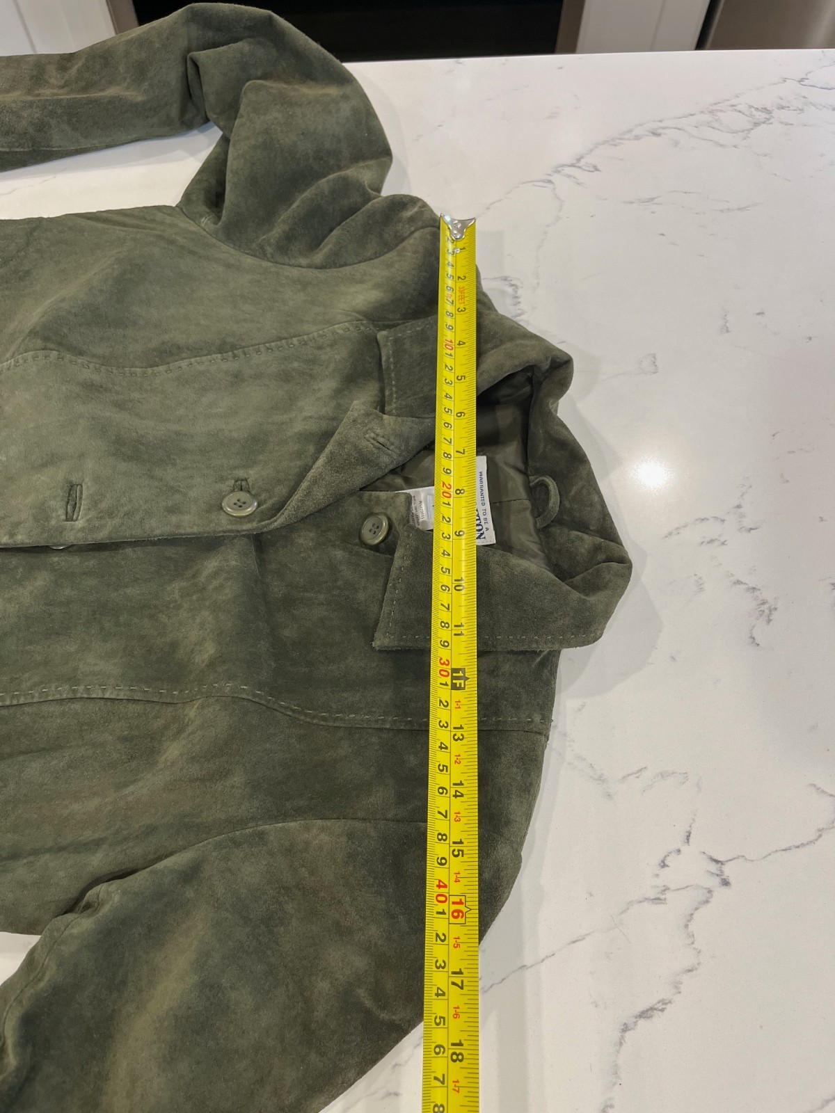 Pendleton woman's olive green Pendleton suede but… - image 8