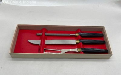 Lifetime Cutlery Eversharp Stainless Steel Carving Set 3 Piece Vintage