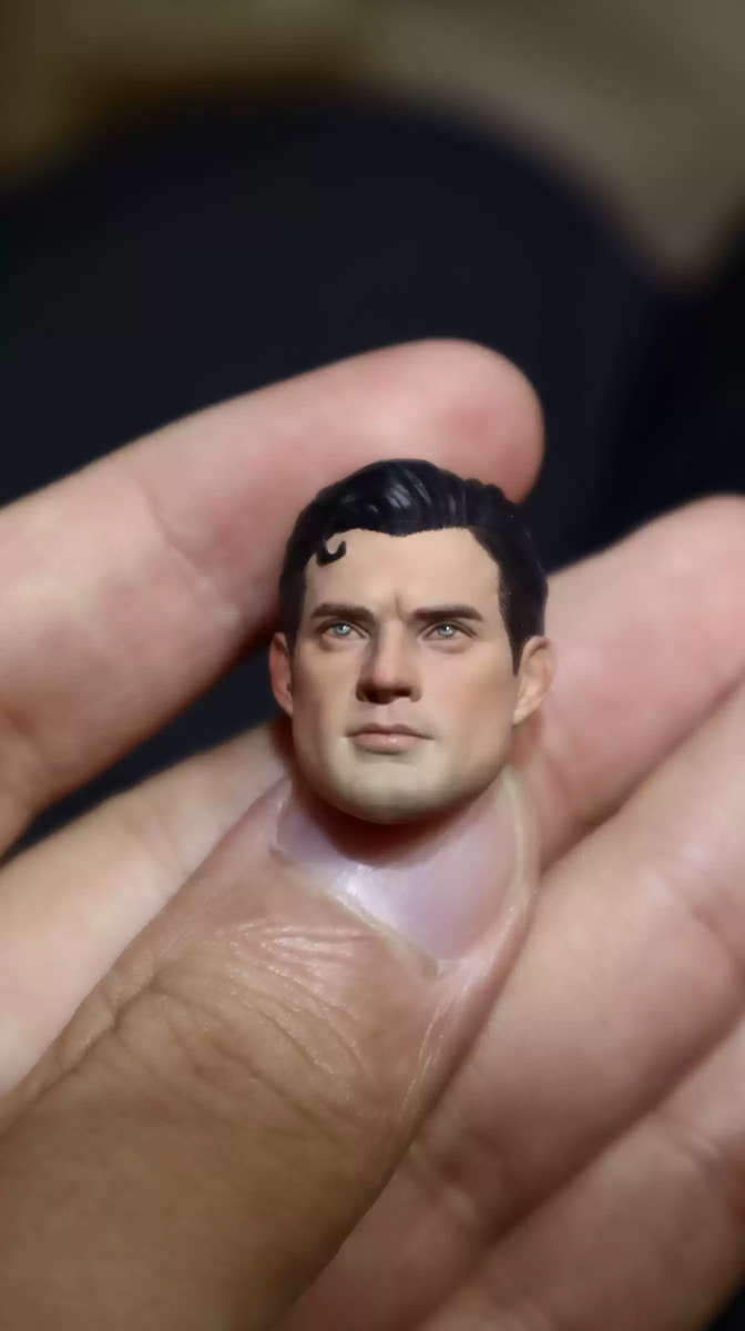 Painted 1/12 ‌David Clark New Superman Head Sculpt Fit 6'' shf