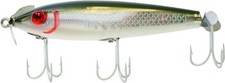 MirrOLure 5M-18 Prop Bait Flt Twitch Green Bk/White/Silver 3 5/8in 1/2oz