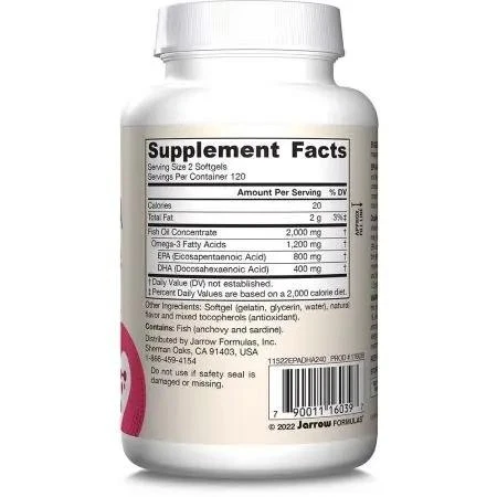 Jarrow Formulas EPA-DHA Balance 240 Softgels Foto 2 de 3