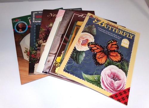 7 Folk Art Crafts Tole Painting Instructional & Pattern Booklets LOT