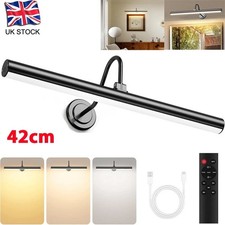 42cm Rechargeable Picture Light , Battery Operated Wall Light Remote with Timer