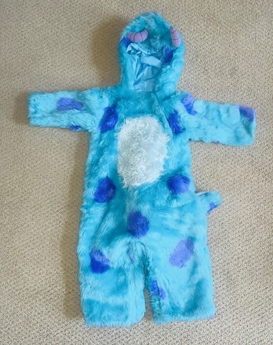 Pottery Barn Disney Monsters Inc Plush Costume Sully Baby Toddler Size 12-24M