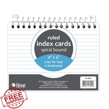 C-Line Index Card Notebook 4x6 Spiral Bound Ruled 50/PK