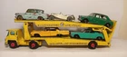 MATCHBOX LESNEY KINGSIZE , GUY WARRIOR CAR TRANSPORTER , K-8 , c1967 , & 5 cars