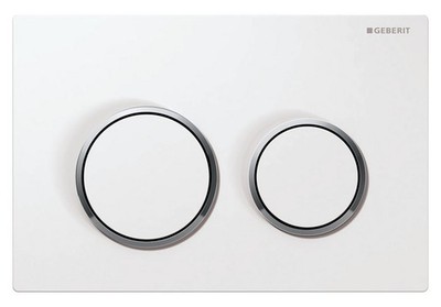 Geberit Betätigungsplatte Kappa 21 für 2-Mengen-Spülung weiß, 115240KJ1