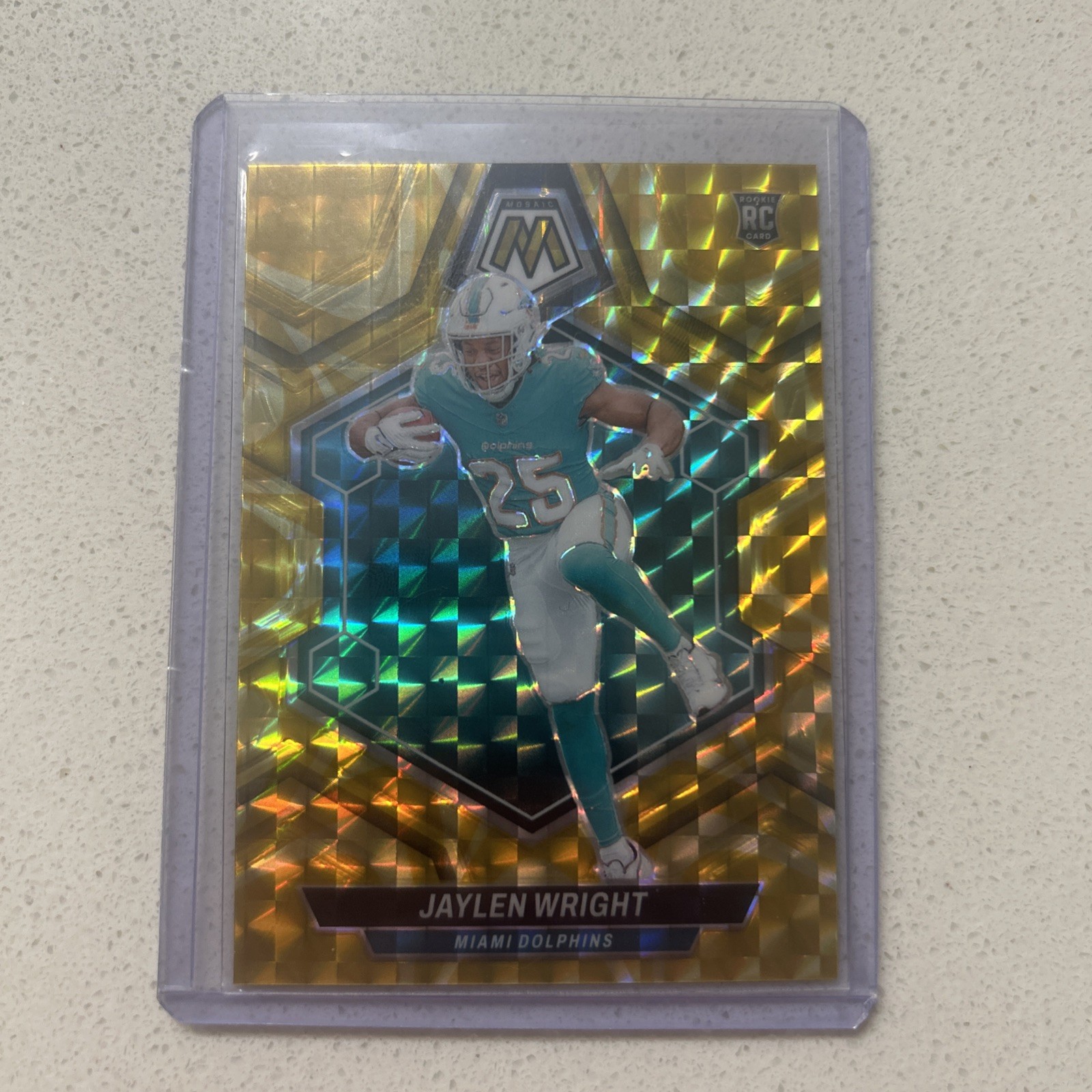 2024 Panini Mosaic Reactive Yellow #383 Jaylen Wright