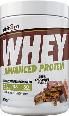 Per4m Whey Advanced Protein, 900 g Dose, Dubai Chocolate