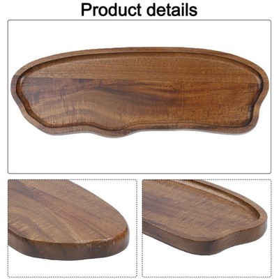 Minimalistisches Holztablett rechteckiges Design zum Servieren von Kaffee und Desserts