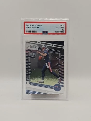 2024 Absolute Drake Maye Rookie Card RC #103 PSA 10 GEM MINT