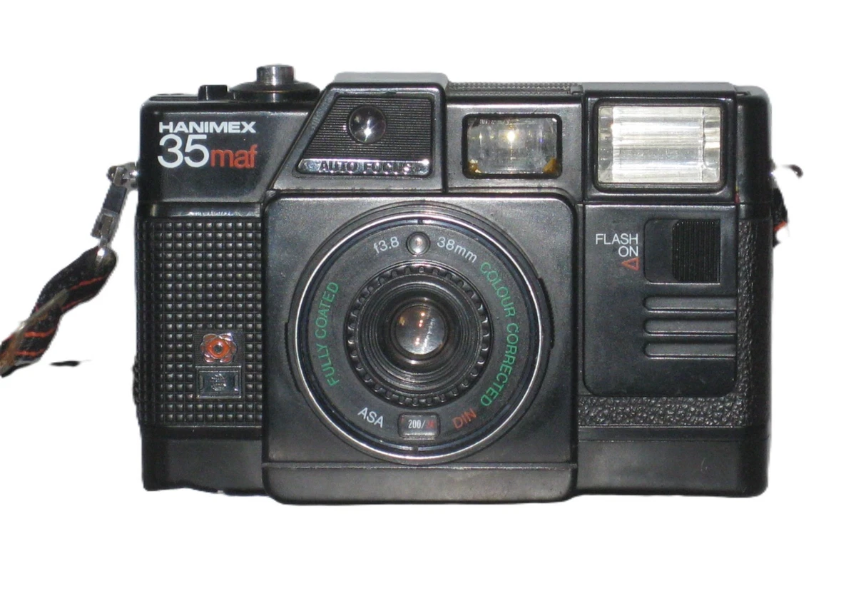 Appareil Photo Compact Vintage Hanimex 35 HSC - 35mm, Focus Manuel, Rouge, 1989 - Neuf Et Testé