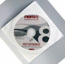Nero 8 Essentials Audio Video Conversion CD DVD Burning Software Brand New