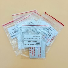 Double Convex Lens Lot 6x 38mm 150mm FL Glass Optics WL3404 Science Lab NOS