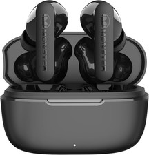 Monster N-Lite Clear Talk Wireless Earbuds Bluetooth 5.3 Headphones with IPX8 Wa