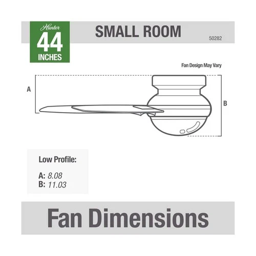 Hunter 50282 Dempsey Ceiling Fan 44 inches Brushed Nickel - Picture 6 of 11