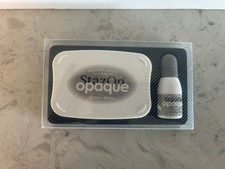 StazOn Opaque Cotton White Solvent Ink Pad Reinker Brand New