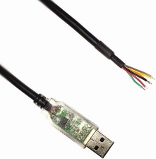 USB to RS485 Serial Converter Cable with TX/RX LEDs, Wire End, 1.5m, USB-RS48...