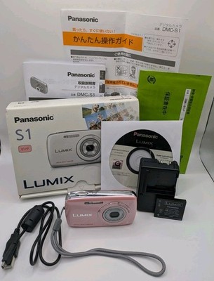 MINT Boxed) Panasonic LUMIX DMC-S1 Pink 12.1MP Digital Camera Y2K