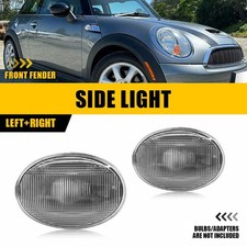 Clear Front Lens Side Marker Fender Lights For MINI R55 Cooper R56 R57 R58 R59