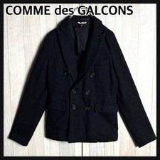 Comme des Garçons Wool Pea Coat Black Size M Used