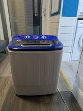 Portable Compact Mini Twin Tub Washing Machine and Spin Cycle with Hose