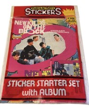 New Kids on the Block Diamond Album Book & Stickers Sealed 6 Pack Rare