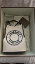 Burberry Canvas Logo Peggy Bucket Shoulder Bag 150634841