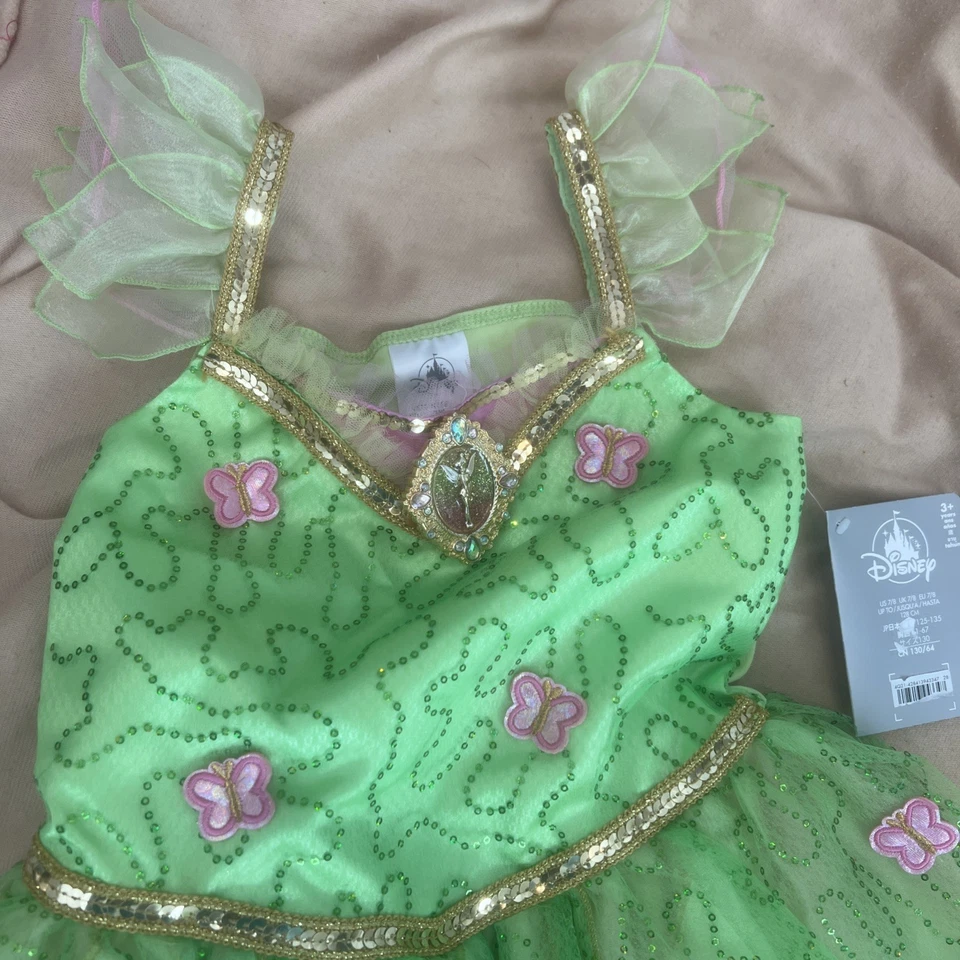 NWT Disney Store Tinker Bell Costume Dress Up Halloween NEW size 7/8 - Image 2 of 4