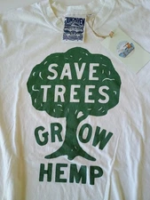 Jungmaven Jung T-Shirt "Save Trees Grow Hemp" Size XS