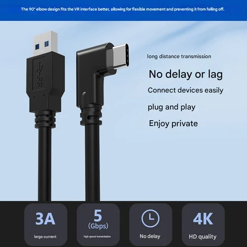 16ft or 10ft Link Cable for Oculus Quest 2/3 Type C-C PC Gaming & Charging CorSd