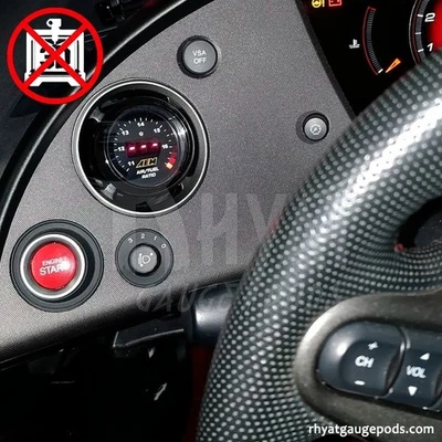 Honda Civic Fn2 52mm - Support Manomètre Jauge Gauge Pod - Photo 1/4