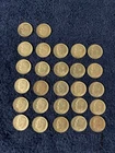 34 90% Silver Roosevelt Dimes 1949-1964, Circulated