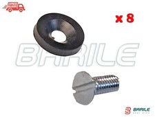 N°8 VITE + N°8 RONDELLA Gommino Scuotitore Olive BRUMI - CIF ORIGINALE