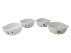 Set Of 4 Vtg Fire King BC Comics Hart 5" boulder cereal bowls -Dinosaurs