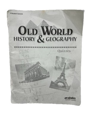 Abeka Old World History & Geography 5 Student Quizzes USED PLEASE READ 13534811
