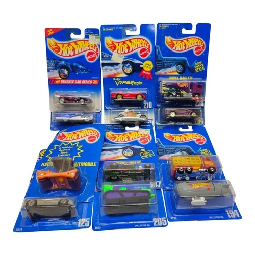 Hot Wheels Lot Of 12 Cars Trucks 1994 Krackle Viper Hiway Hauler Flintmobile Vtg