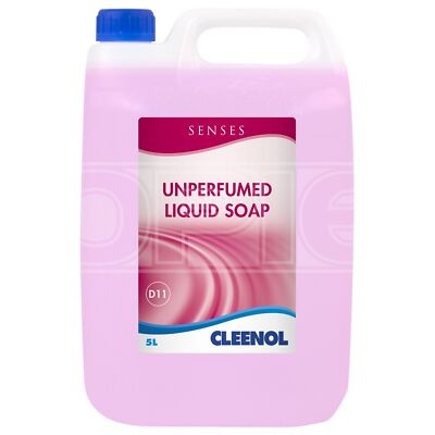 Senses unparfümierte Flüssigseife mild effektiv rosa 5L 5 Liter - Cleenol 072732X5