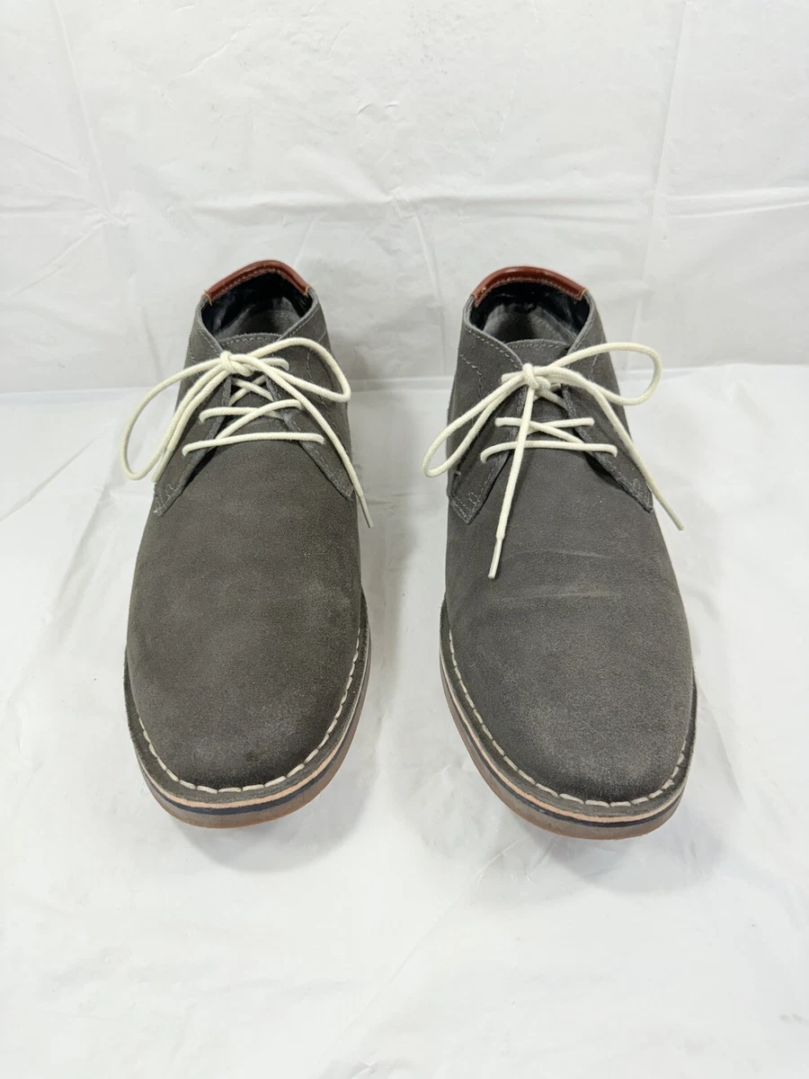 Kenneth Cole Reaction Suede Gray Boots for Men for Sale 