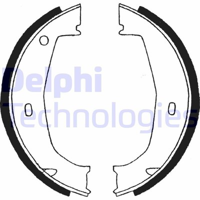 DELPHI LS1851 Bremsbackensatz Feststellbremse für BMW 3 Touring (E91) Handbremse