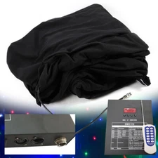 10x6.5ft Stage Star Light Led Backdrop Wedding Party Curtain Retardant Dj Pub