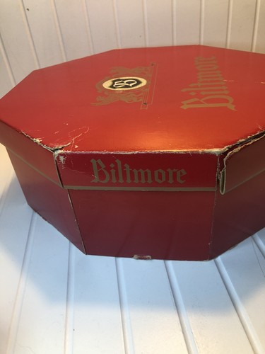 Vintage Biltmore Velurine Hat Size 7 Black Fedora Felted Soft Saved and Brothers Mtl - Picture 11 of 12