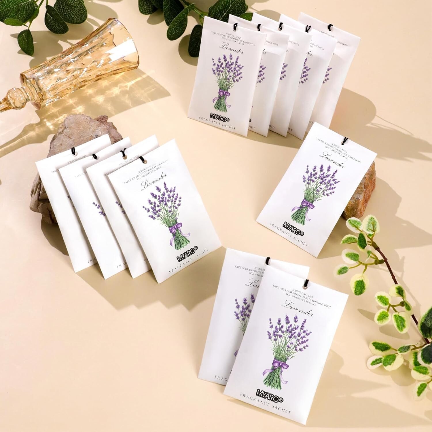 Long-Lasting Lavender Scented Sachets - 12 Packs for Fresh Fragrance Everywhere