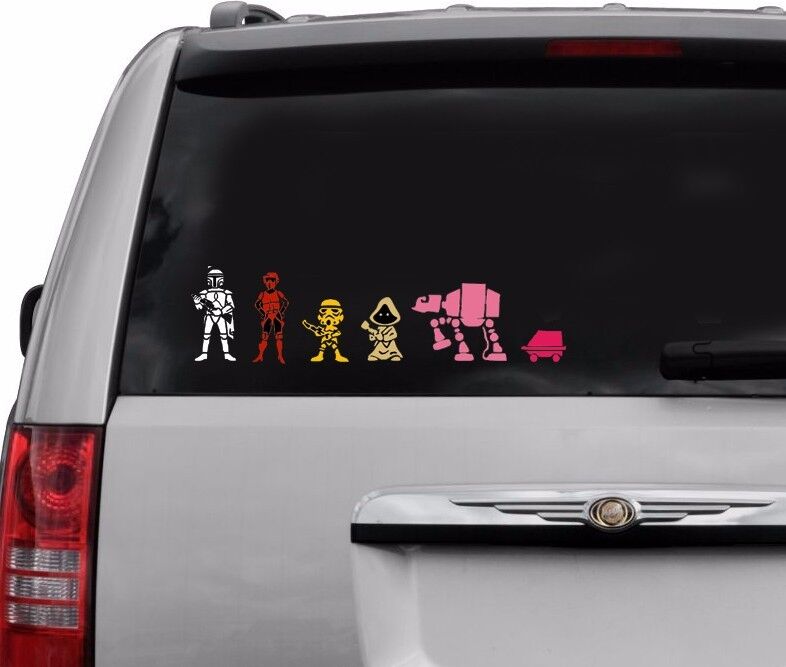 2X Star Wars Car Sticker Truck Window Door Bumper Wall Laptop