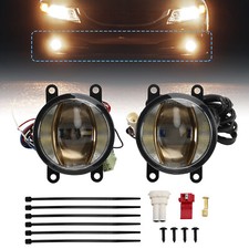 Car Light Ledtiving Fog Drl Gold Edition 90mm 6000k For Osram Us