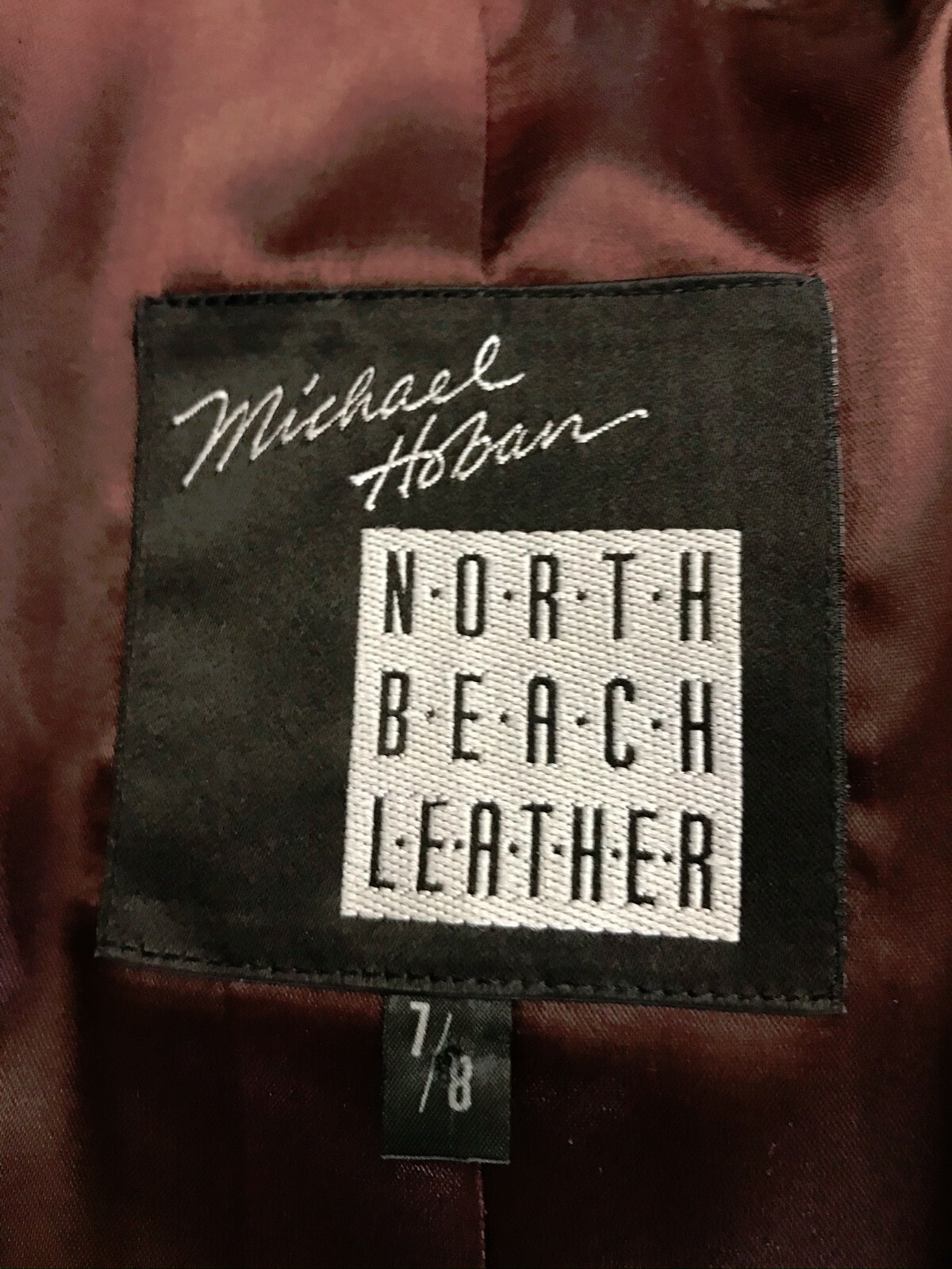 米国製MICHAEL Michael Hoban NORTH BEACH 本革 レザーベスト 90s