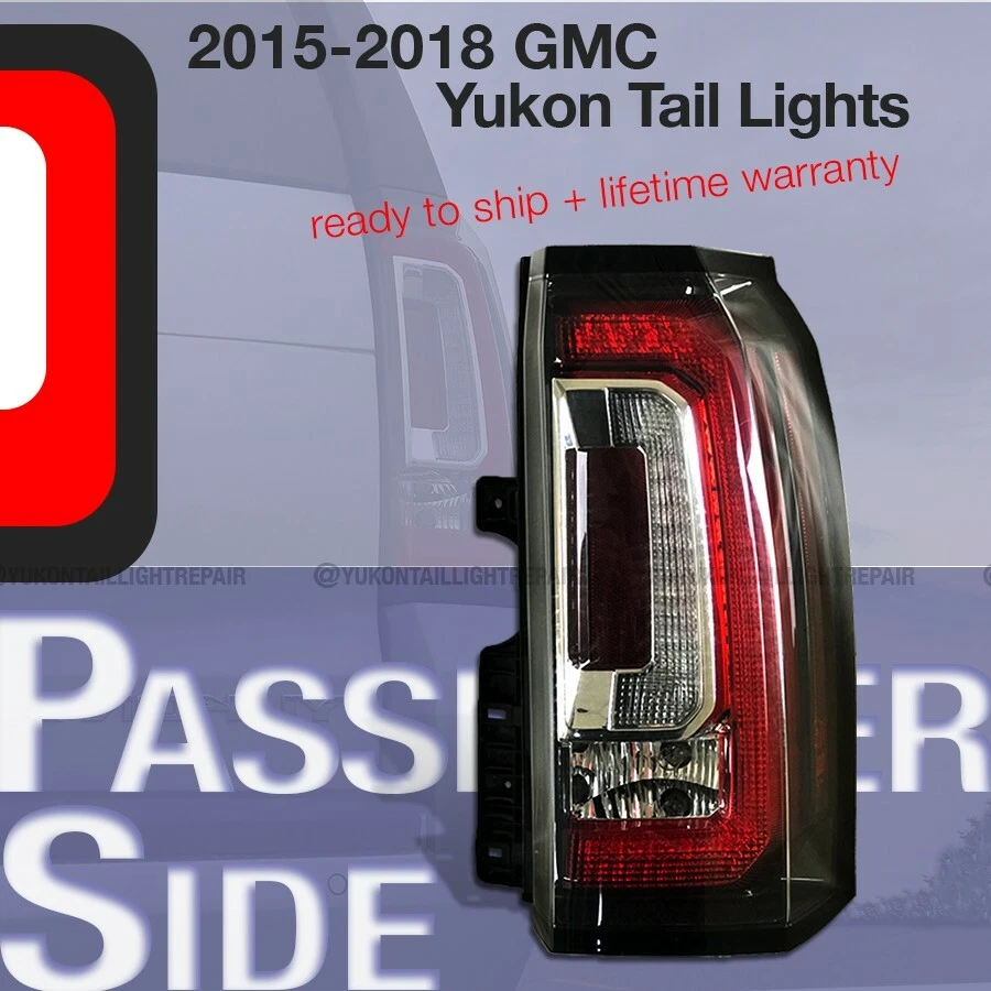 Luz trasera 2015-2017 reconstruida para pasajeros OEM GMC Yukon XL Denali lista para enviar Foto 3 de 4