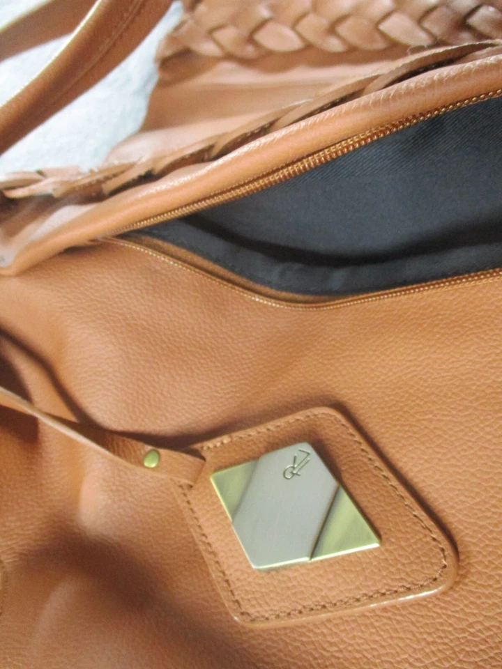 Rachel Zoe Bag Purse Carry All Large Satchel Travel  Brown EUC Top Handle EUC - Image 4 of 4