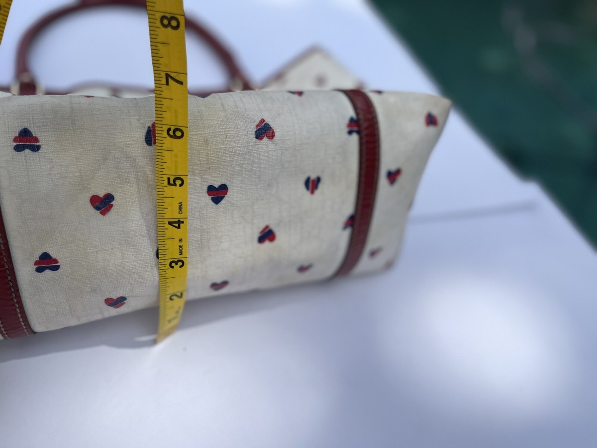 GUCCI★グッチ★素敵！Blue Canvas Tote Bag w/ Heartbit Gucci Tote – Patricia Field ARTFASHION