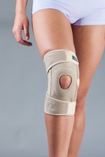 LOREY - Neopren Kniebandage mit integriertem Silikonring und Patellaaussparung